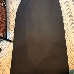 Liz Claiborne Solid Black Maxi Skirt